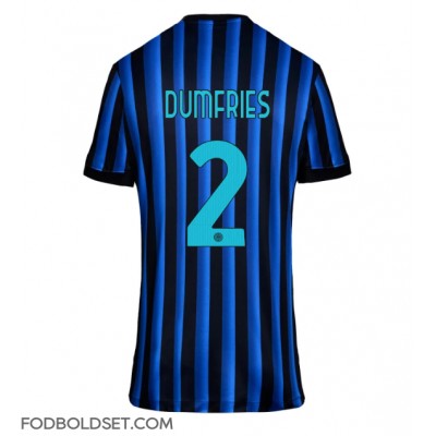 Inter Milan Denzel Dumfries #2 Hjemmebanetrøje Dame 2025-26 Kortærmet Inter Milan Denzel Dumfries #2 Hjemmebanetrøje Dame 2025-26 Kortærmet